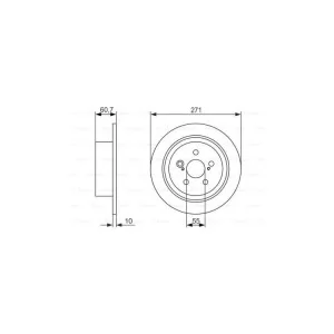 Тормозной диск Bosch 0 986 479 613