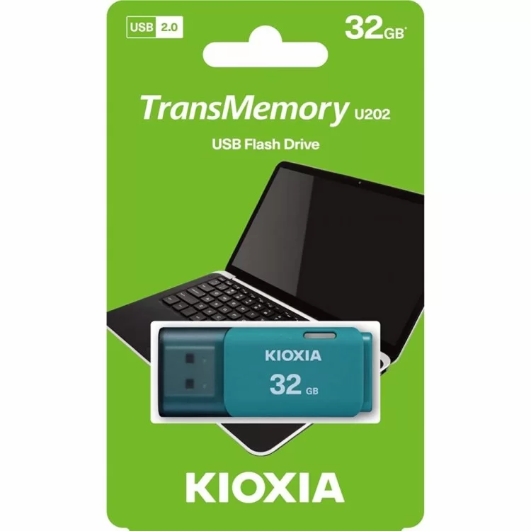 в продаже USB флеш накопитель Kioxia 32GB U202 Blue USB 2.0 (LU202L032GG4) - фото 3