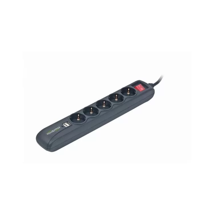 Мережевий фільтр живлення EnerGenie SPG5-U2-5 Power strip with USB charger, 5 sockets, (SPG5-U2-5) ціна 922грн - фотографія 2