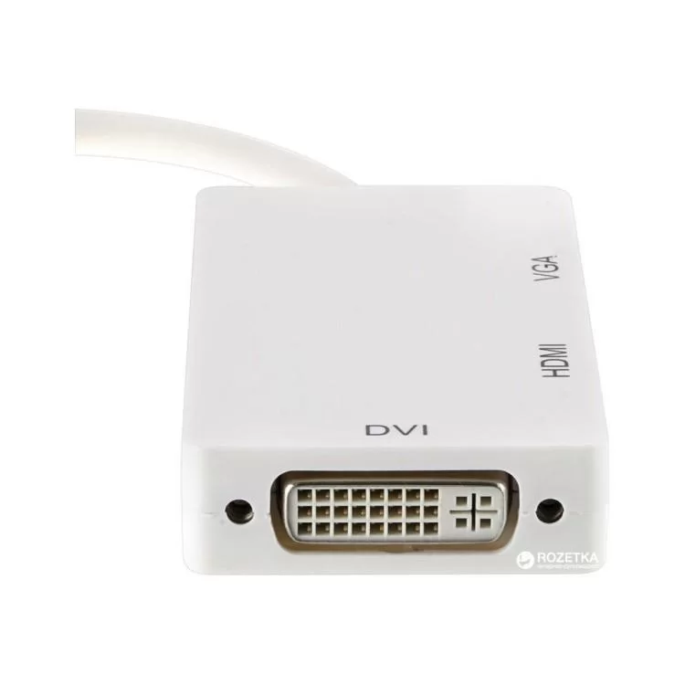 Порт-реплікатор PowerPlant mini Display Port — HDMI, DVI, VGA (3 в 1) (CA910946) ціна 797грн - фотографія 2