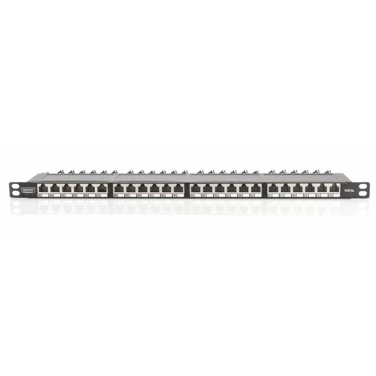 Патч-панель 19" 24xRJ-45 STP cat.6A, 0.5U Digitus (DN-91624S-SL-EA) цена 7 176грн - фотография 2