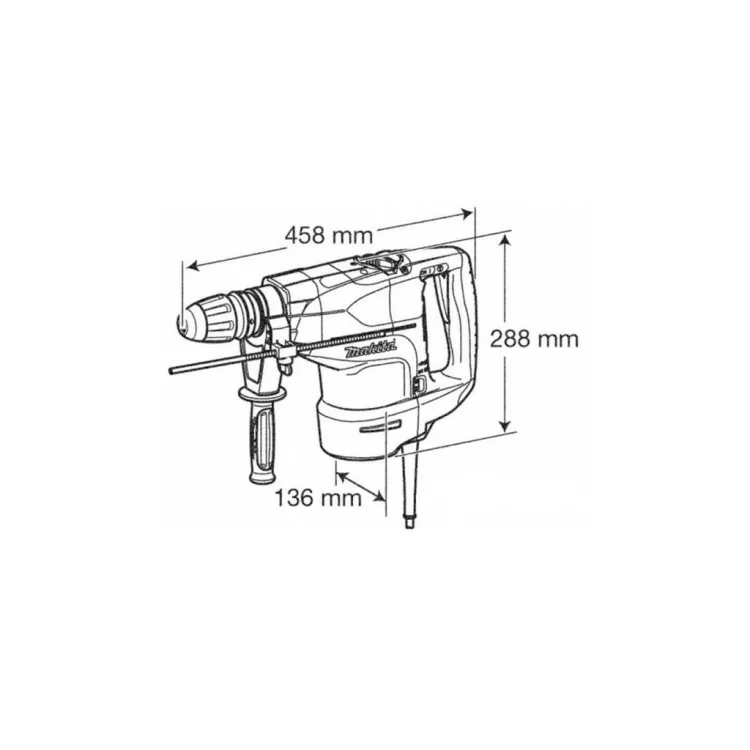 Перфоратор Makita HR4511C SDS-MAX (HR4511C) ціна 67 392грн - фотографія 2