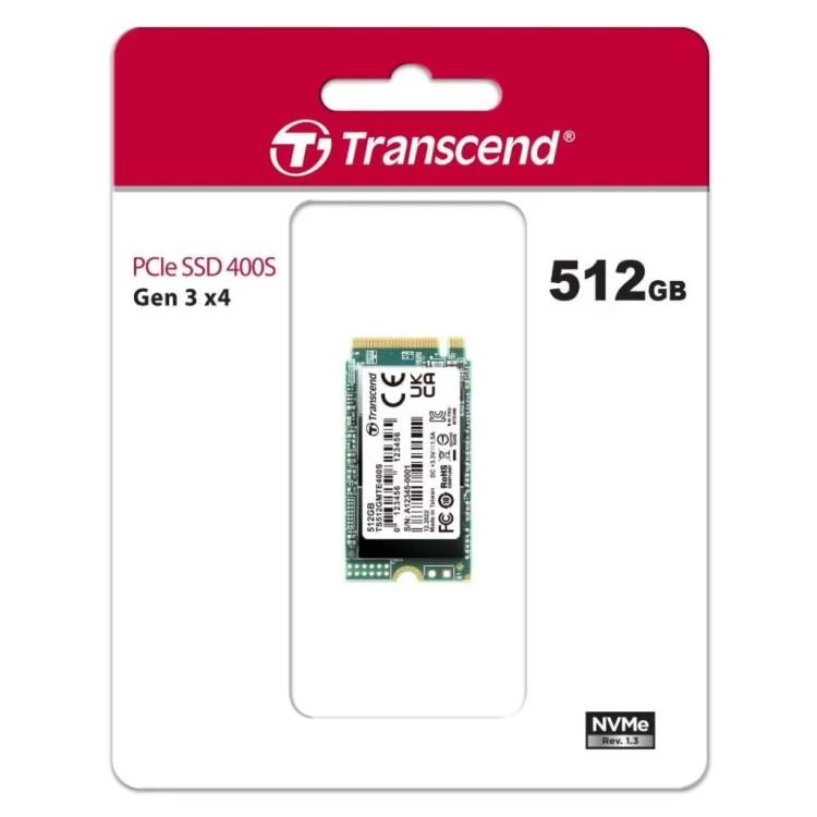 Накопичувач SSD M.2 2242 512GB Transcend (TS512GMTE400S) ціна 4 724грн - фотографія 2