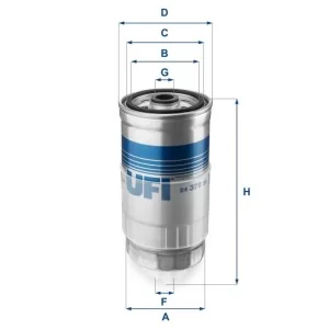 Фільтр паливний UFI 24.379.01