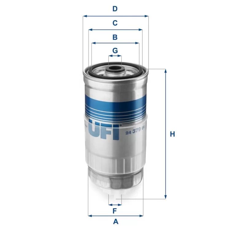 Фільтр паливний UFI 24.379.01