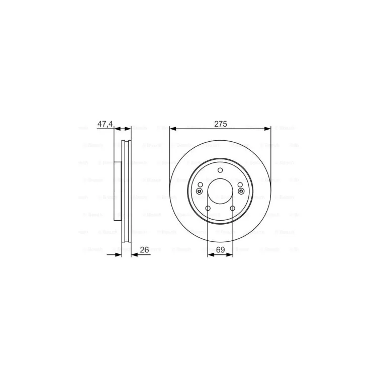 Гальмівний диск Bosch 0 986 479 R26 відгуки - зображення 5