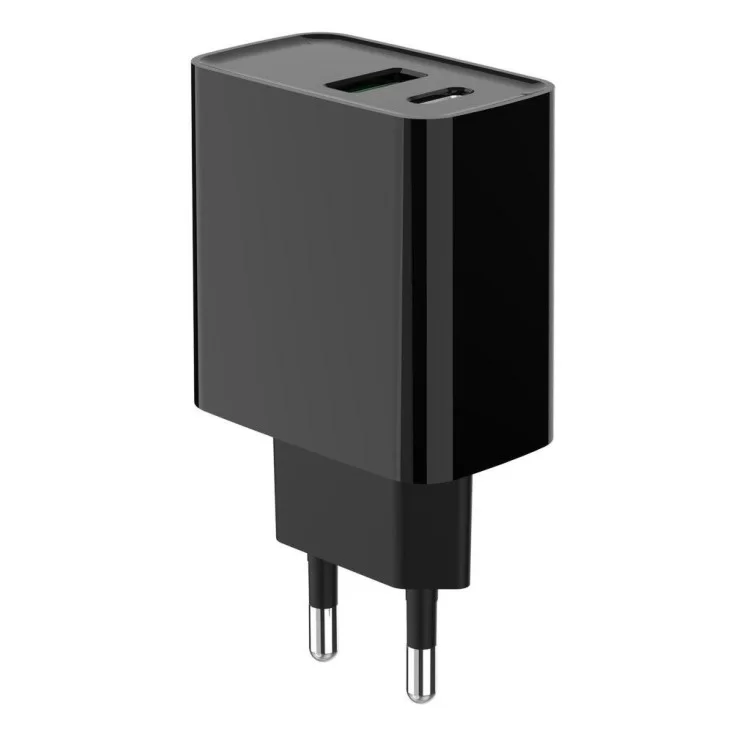 в продаже Зарядное устройство Gembird 1xUSB-A + 1 Type-C (PD20Вт + QC3.0 18Вт) black (TA-UC-PDQC20-01-BK) - фото 3