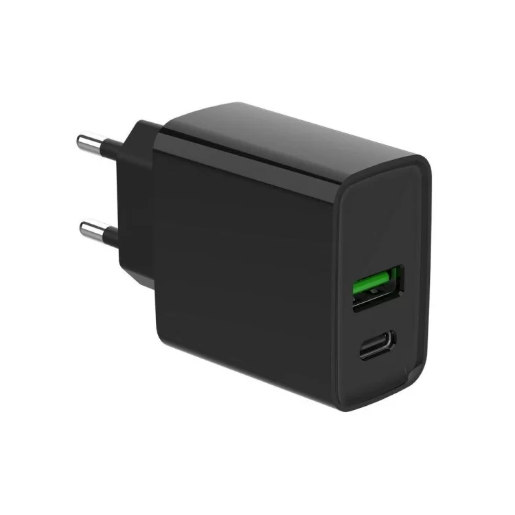 Зарядное устройство Gembird 1xUSB-A + 1 Type-C (PD20Вт + QC3.0 18Вт) black (TA-UC-PDQC20-01-BK) отзывы - изображение 5