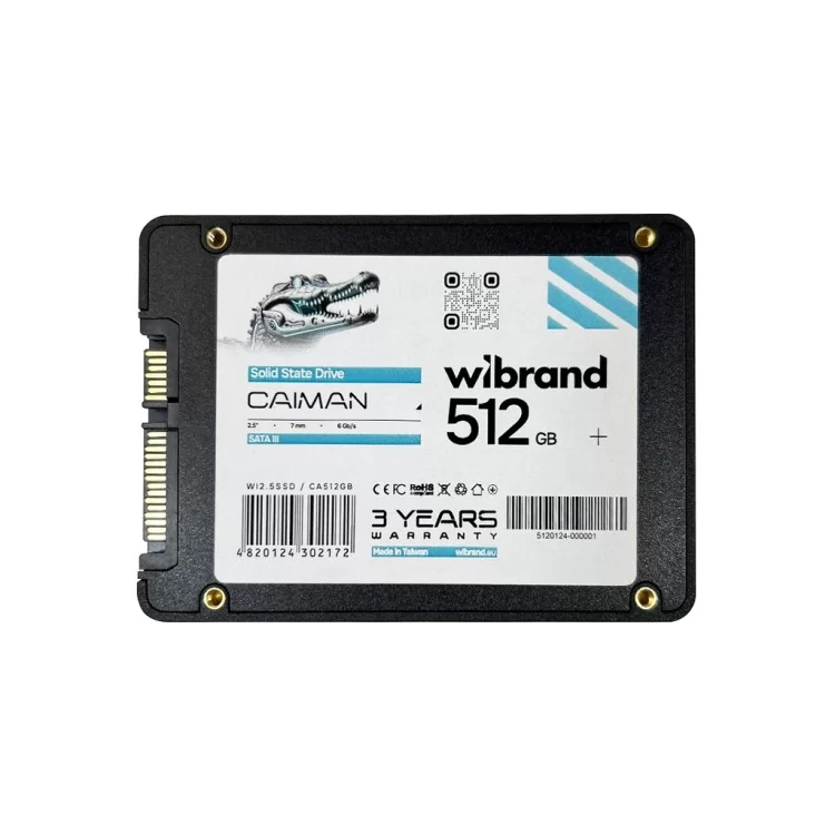 Накопичувач SSD 2.5" 512GB Caiman Wibrand (WI2.5SSD/CA512GB) ціна 2 038грн - фотографія 2