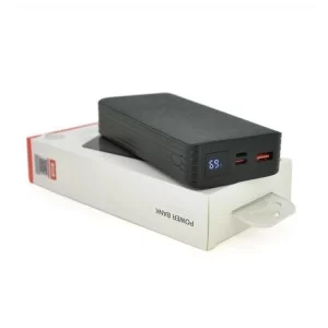 Батарея универсальная XO 20000mAh, PD/20W, QC/18W, Lightning, Type-C, USB, black (XO-PR144B)