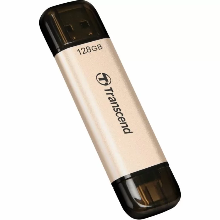 в продаже USB флеш накопитель Transcend 128GB JetFlash 930 Gold-Black USB 3.2/Type-C (TS128GJF930C) - фото 3