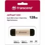 USB флеш накопитель Transcend 128GB JetFlash 930 Gold-Black USB 3.2/Type-C (TS128GJF930C)