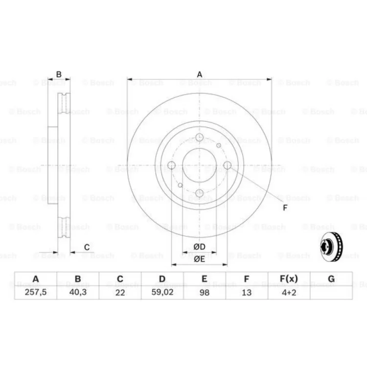 Гальмівний диск Bosch 0 986 478 639 відгуки - зображення 5