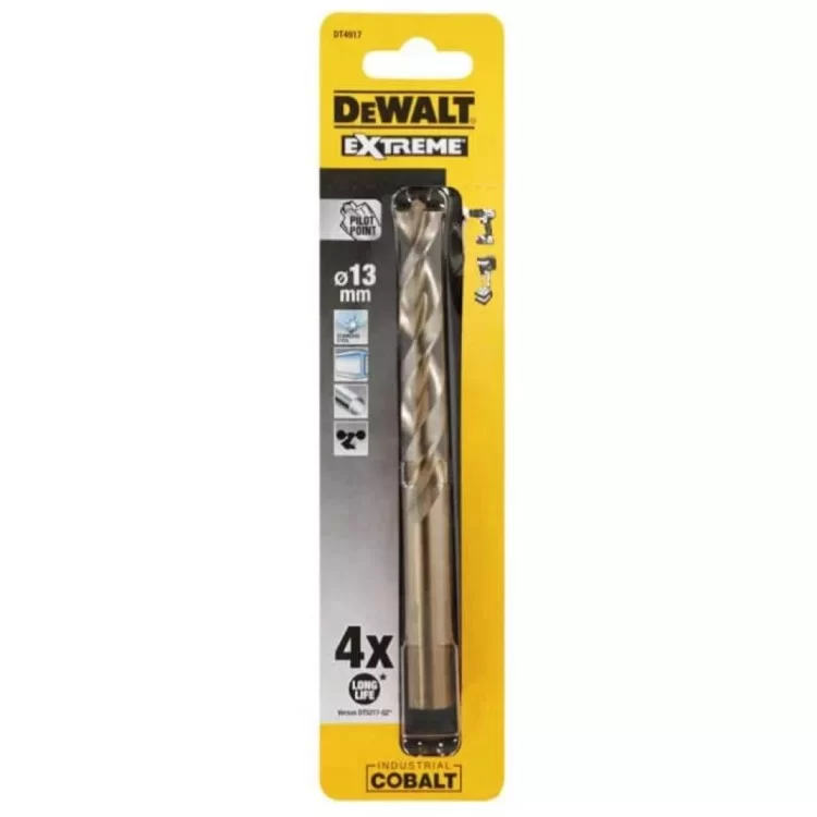 в продажу Свердло DeWALT EXTREME INDUSTRIAL COBALT HSS-CO, 13 х 151 х 98 мм (DT4917) - фото 3