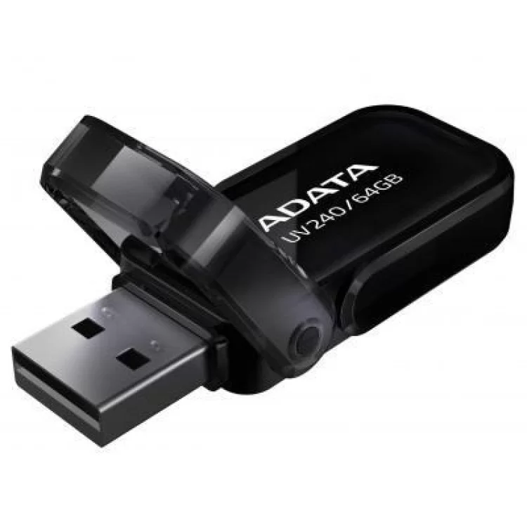 USB флеш накопичувач ADATA 64GB UV240 Black USB 2.0 (AUV240-64G-RBK) ціна 354грн - фотографія 2