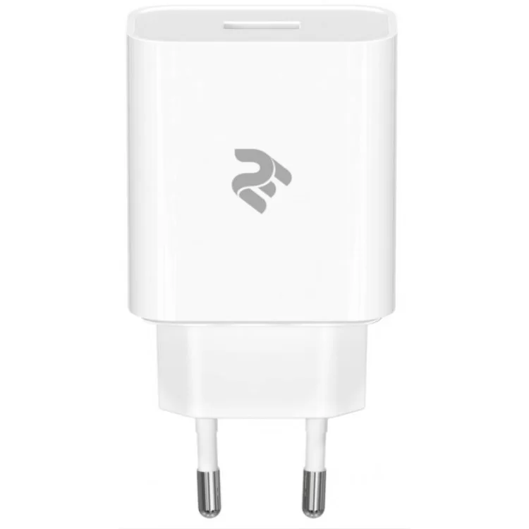 Зарядний пристрій 2E USB Wall Charger QC3.0 DC5V/3A, Max 18W, white (2E-WC1USB18W-W) ціна 590грн - фотографія 2