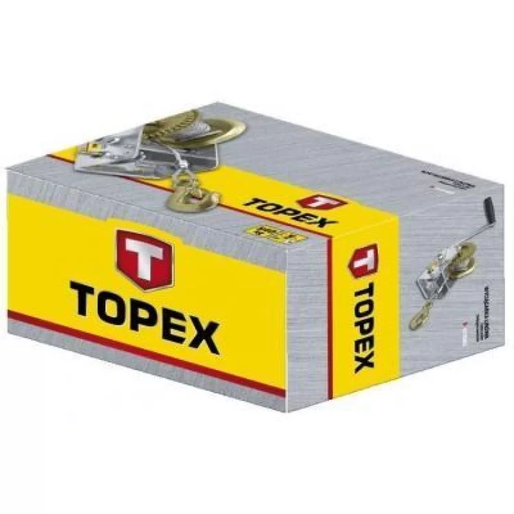 Лебедка Topex канатная с храповым тормозом 0.55 т, канат 10 м (97X085) - фотография 2