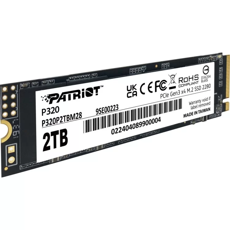 Накопичувач SSD M.2 2280 2TB Patriot (P320P2TBM28) ціна 7 886грн - фотографія 2