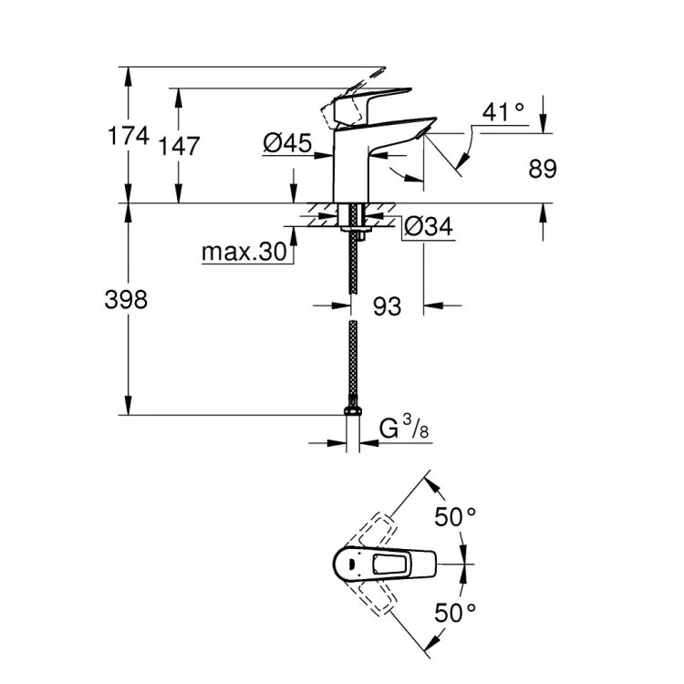 Змішувач Grohe S-Size BauLoop New (23337001) відгуки - зображення 5