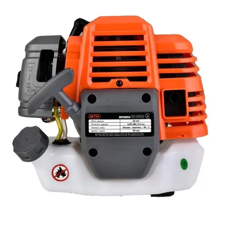 в продажу Тример садовий GTM бензиновий CN330D 1,05кВт/1,4к.с., ніж+кос.головка Tap&Go (CN330D) - фото 3