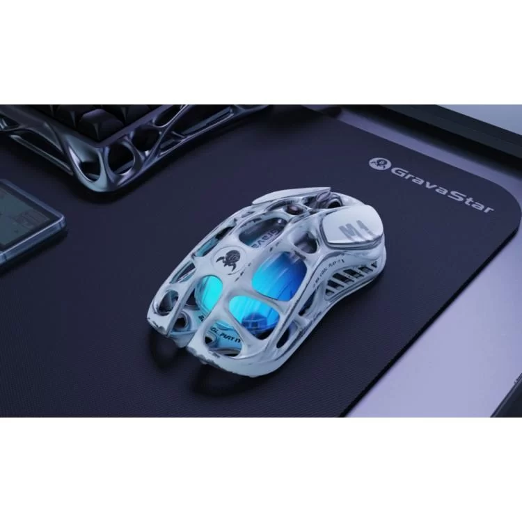 продаємо Мишка GravaStar Mercury M1 Pro magnesium alloy body BT/WL/USB-A 4K RGB Battle-Worn (GRAVASTARM1PRO_WSM) в Україні - фото 4