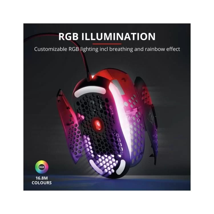 Мишка Trust GXT 960 Graphin Ultra-lightweight RGB USB Black (23758) - фото 12