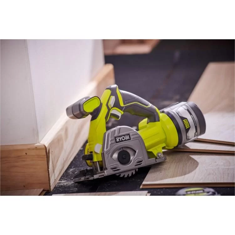 Дискова пила Ryobi R18MMS-0, 18В ONE+, диск 85мм (без АКБ та ЗП) (5133004515) огляд - фото 8