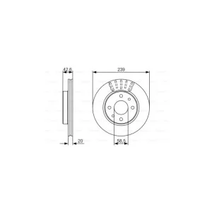 Гальмівний диск Bosch 0 986 479 082