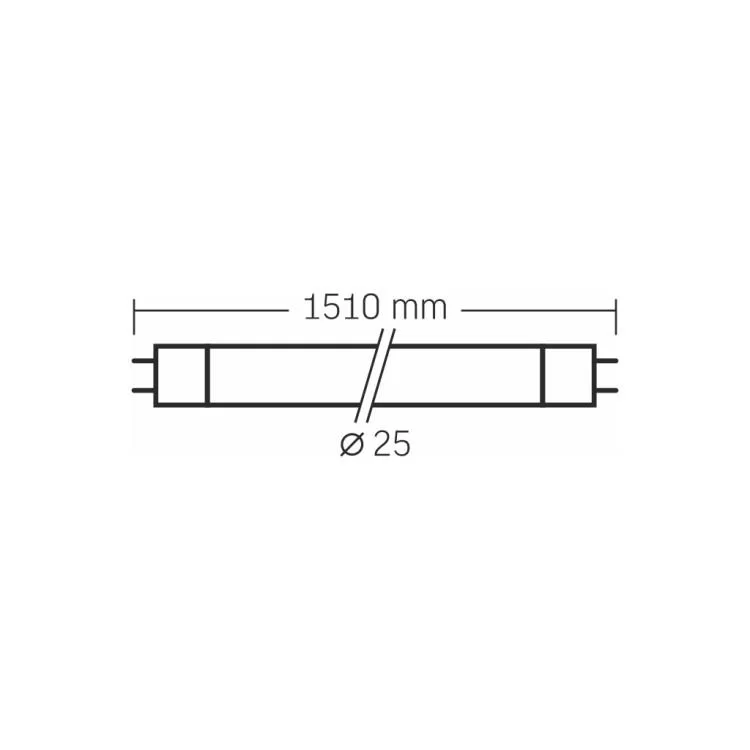 в продажу Лампочка Videx LED T8 24W 1.5M 6000K 185-265V матова (VLE-T8-24156) - фото 3