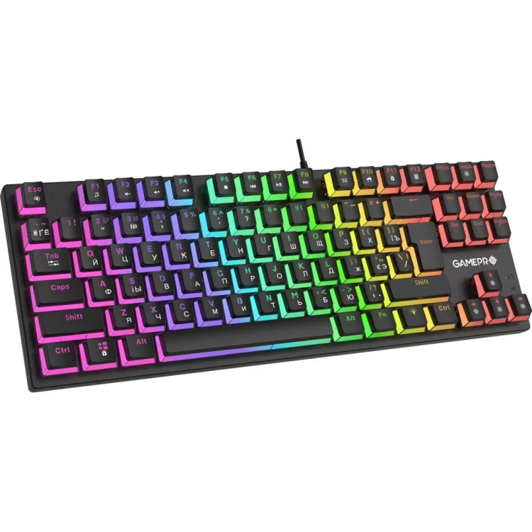 Клавиатура GamePro MK80R Red Switch RGB USB Black (MK80R) цена 1 438грн - фотография 2