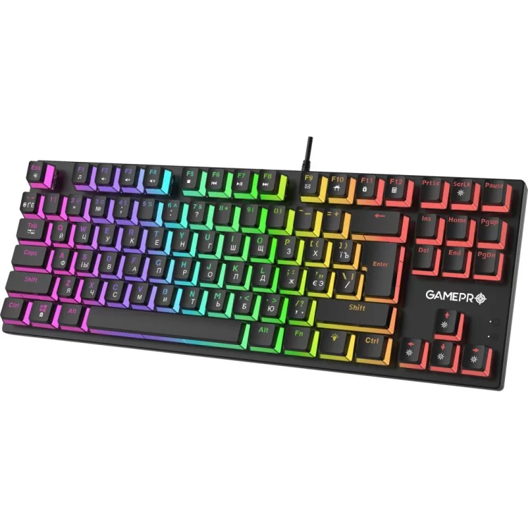 в продаже Клавиатура GamePro MK80R Red Switch RGB USB Black (MK80R) - фото 3