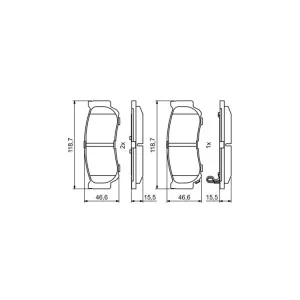 Тормозные колодки Bosch 0 986 494 230