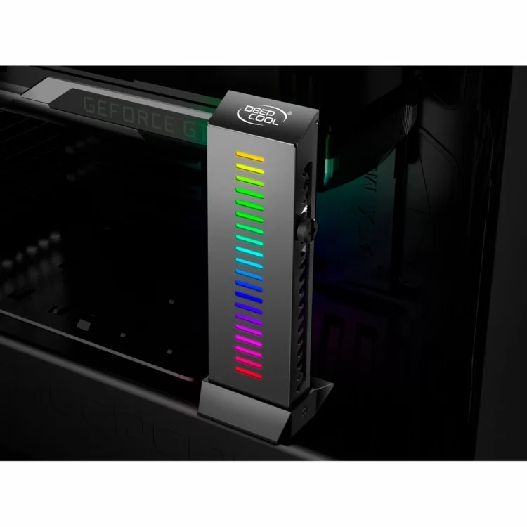 продаємо Тримач плат Deepcool 5V ADD RGB для подключения видеокарт, металл рамка+пласт. ос (GH-01 A RGB) в Україні - фото 4