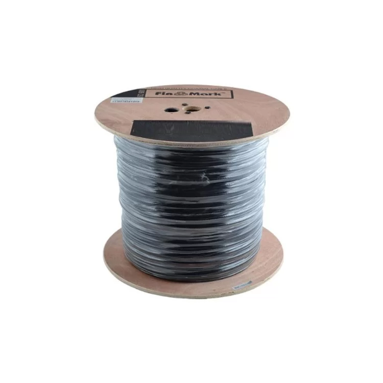 Кабель мережевий FinMark FTP CAT5e 4P 24AWG PE-M B 305m Drum, внешний, проволка 1,2мм (054595) ціна 16 130грн - фотографія 2