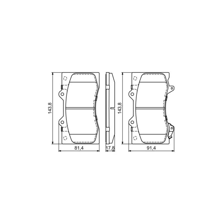 Тормозные колодки Bosch 0 986 494 693