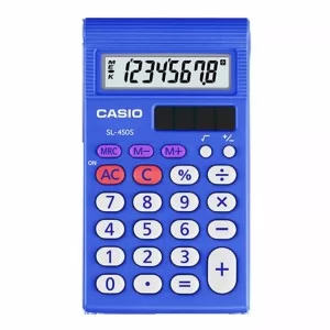 Калькулятор Casio SL-450S-W-EP, синій (CALC-CAS-SL-450S-W-E)