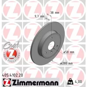 Тормозной диск ZIMMERMANN 405.4102.20