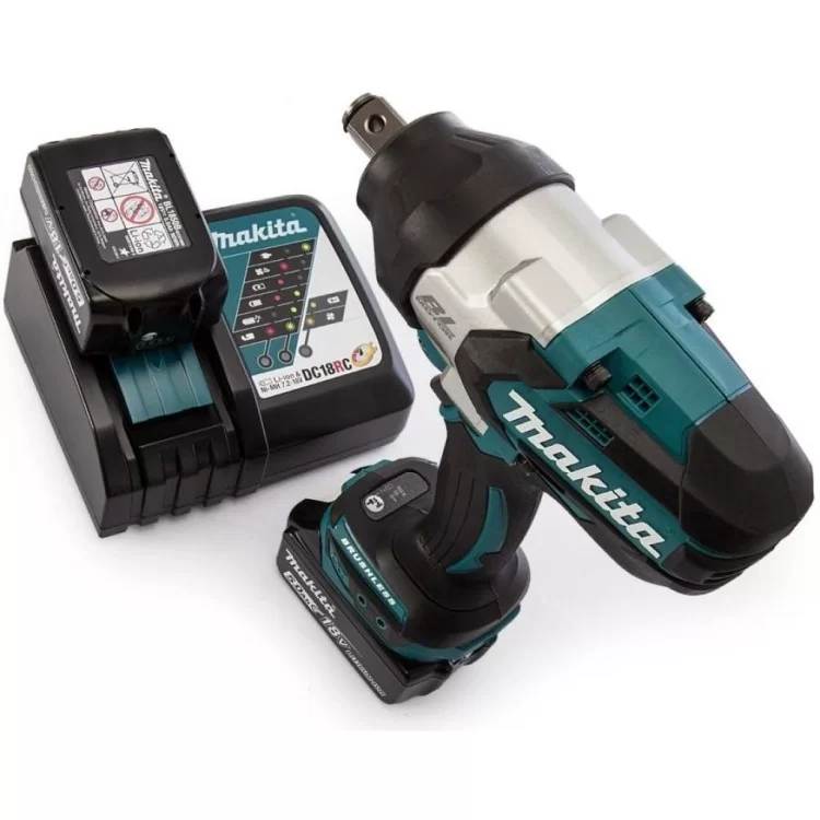 Гайковерт Makita LXT, 5Аг х 2шт, Makpac, 1050Нм, 3/4" (DTW1001RTJ) огляд - фото 8