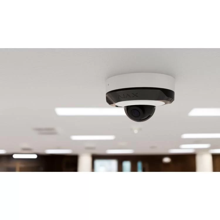 Камера відеоспостереження Ajax DomeCam Mini (8/4.0) black огляд - фото 8