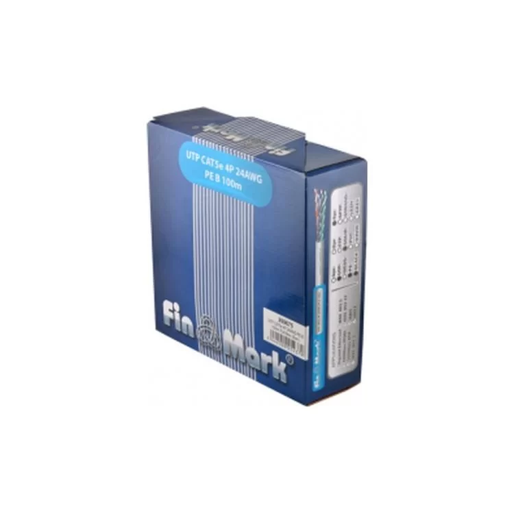 в продажу Кабель мережевий FinMark UTP 100м CAT5e 4P 24AWG PE B Pull Box (269675) - фото 3