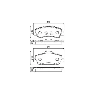 Тормозные колодки Bosch 0 986 494 713