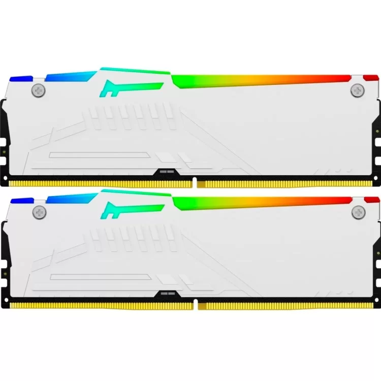 продаем Модуль памяти для компьютера DDR5 32GB 5200 MHz FURY Beast White RGB Kingston Fury (ex.HyperX) (KF552C40BWAK2-32) в Украине - фото 4