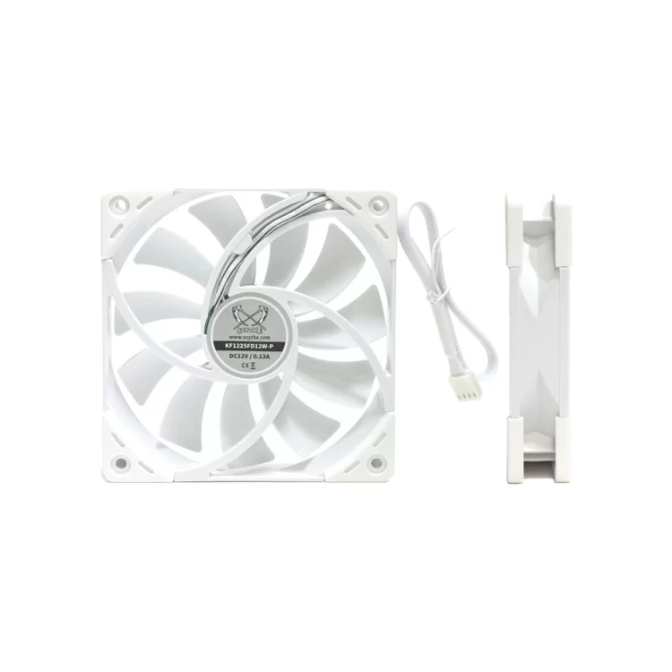 Кулер до корпусу Scythe Kaze Flex 120 White PWM (KF1225FD12W-P) ціна 957грн - фотографія 2