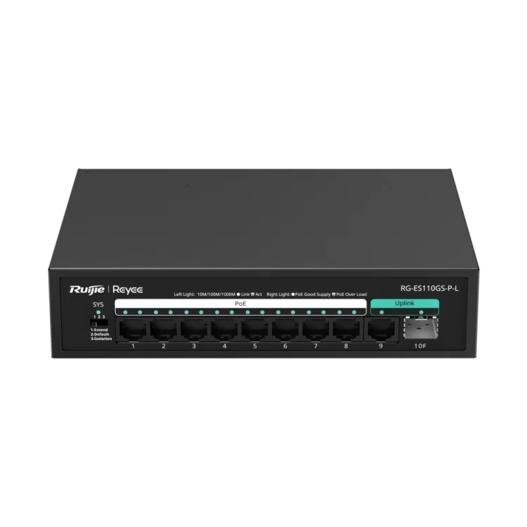 Комутатор мережевий Ruijie Networks RG-ES110GS-P-L