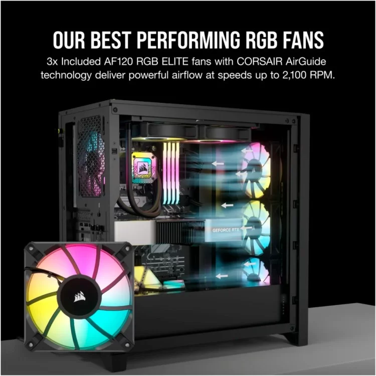 продаем Корпус Corsair iCUE 4000D RGB Airflow Black (CC-9011240-WW) в Украине - фото 4