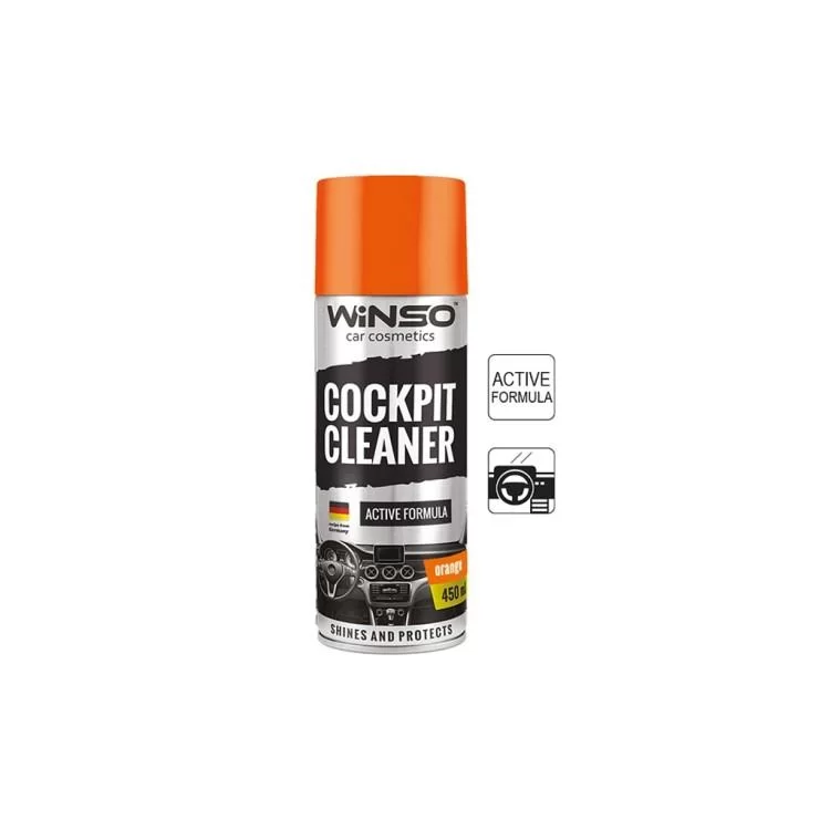 Автополіроль WINSO Cockpit Cleaner апельсин 450ml (840550) Автополіроль WINSO Cockpit Cleaner апельсин 450ml (840550)