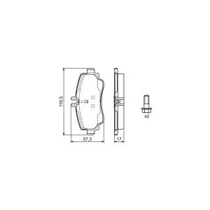 Гальмівні колодки Bosch 0 986 424 470