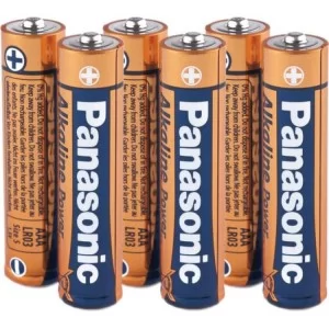 Батарейка Panasonic AAA LR03 Alkaline Power * (4+2) (LR03REB/6B2F)