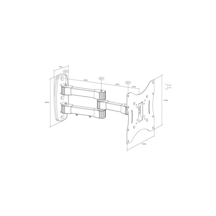 в продажу Кронштейн X-Digital STEEL SA245 Black - фото 3