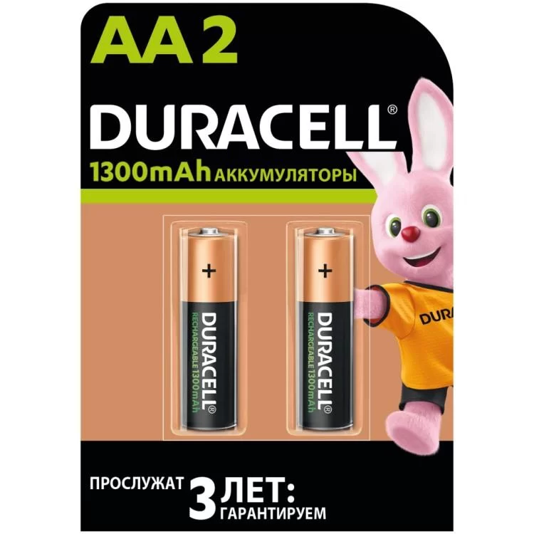 Аккумулятор Duracell AA HR6 1300mAh * 2 (5000394039186 / 81367175) Аккумулятор Duracell AA HR6 1300mAh * 2 (5000394039186 / 81367175)
